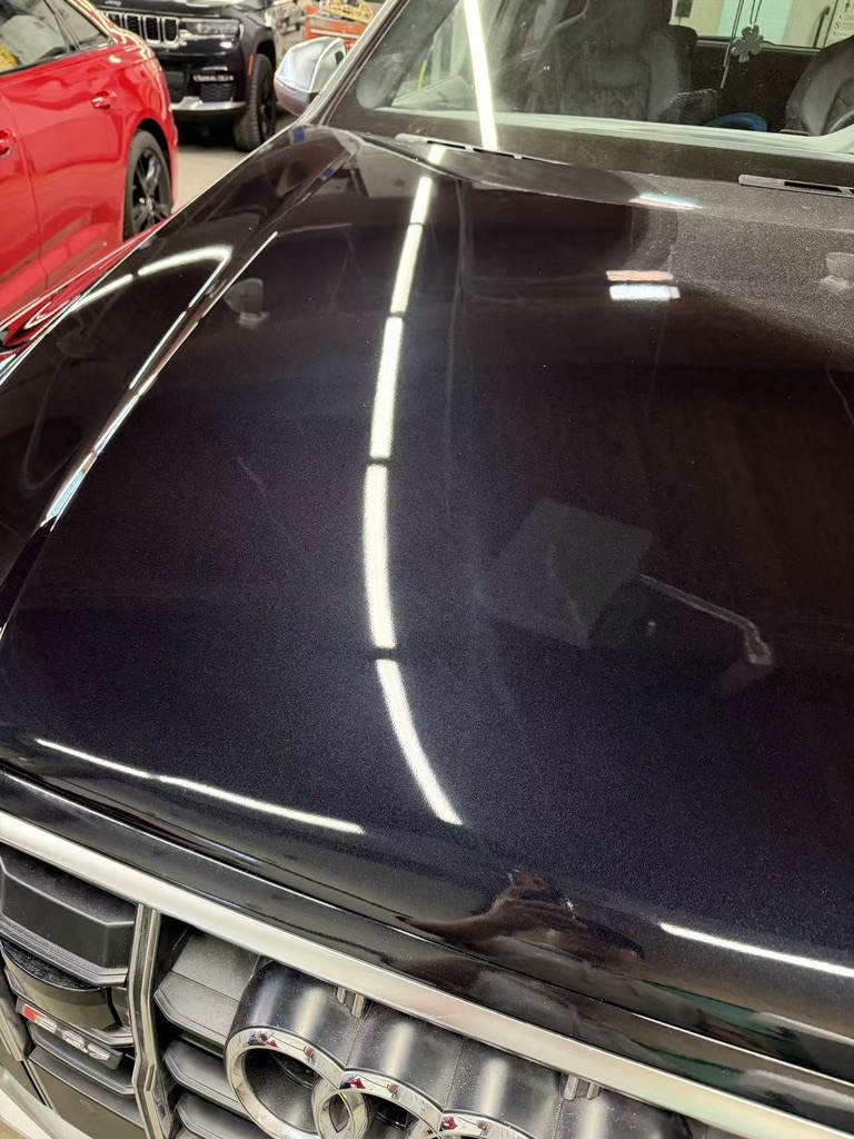 Audi hood after paint correction