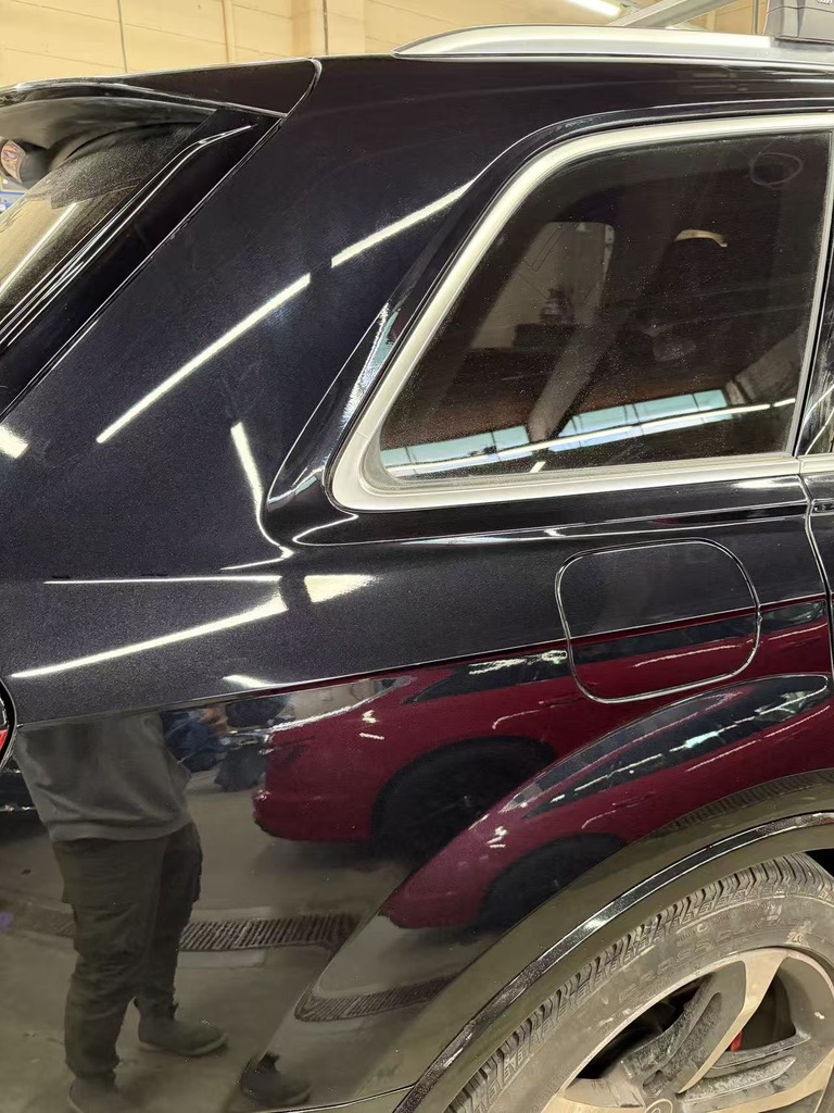 Audi rear panel after paint correction